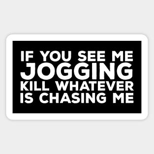 Funny Jogging Hate Sticker